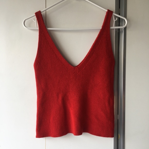 Brandy Melville Tops - ✨NWT Brandy Melville Red Ribbed tank✨